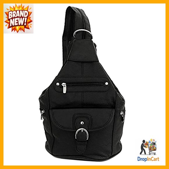 Leather Convertible Backpack Purse Sling Shoulder Bag Adjustable Straps Chic main image 5